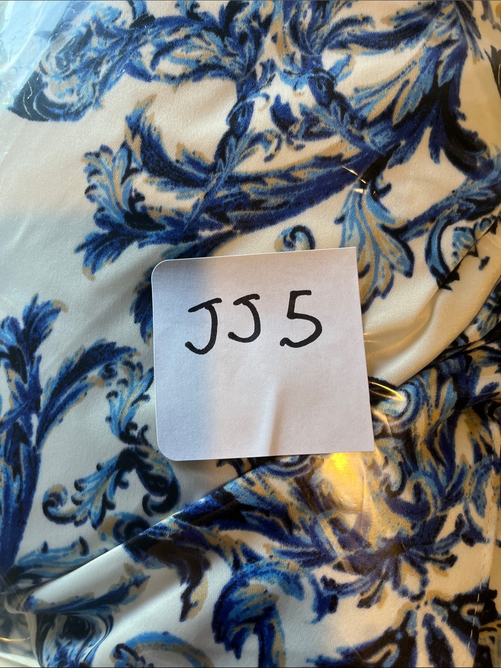 Stacy Adams Blue and White Floral Midi Dress 12 prom dinner occasions pocket - Picture 12 of 12